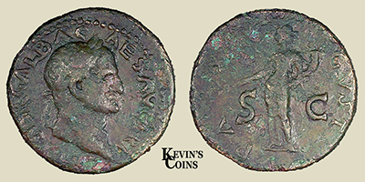Orichalcum Dupondius  AD 68-69 Rome RIC 370