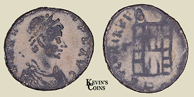 Arcadius Half Centenionalis RIC 62 Thessalonica