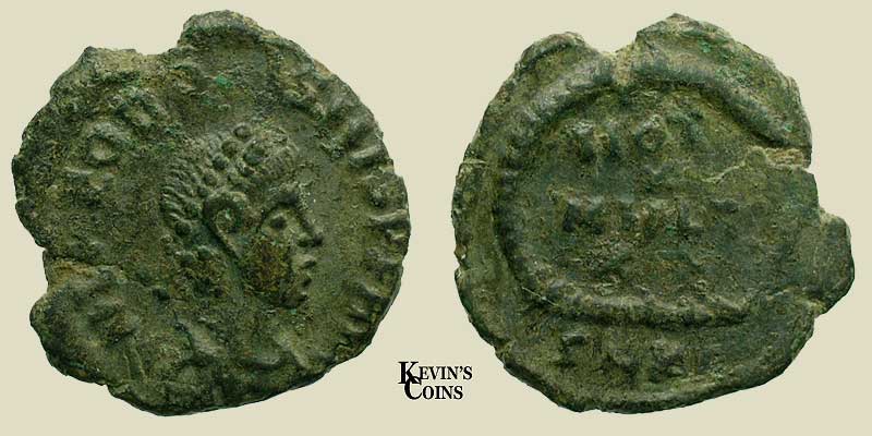 Theodosius I Half Centenionalis RIC 21 Cyzicus