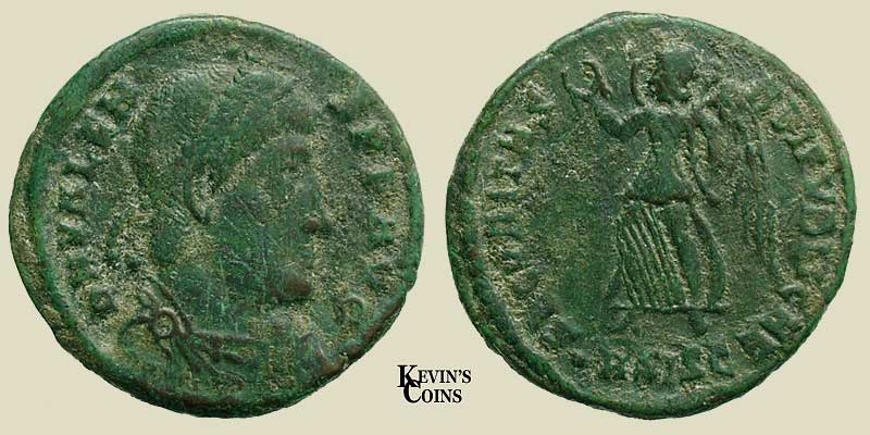 Valentinian I Bronze Centenionalis RIC 26a Thessalonica