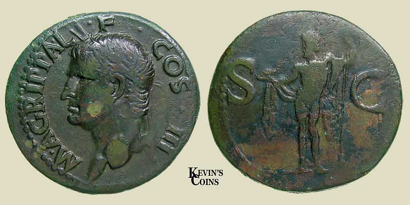 Copper As of Agrippa RIC 58 (Tooled)