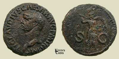 Copper As Struck AD 41-50 RIC 100