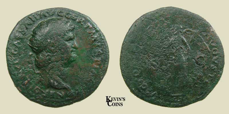 Dupondius of Nero Rome RIC 199
