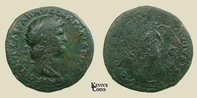 Dupondius of Nero Rome RIC 199