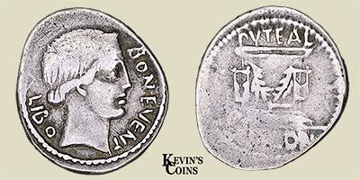 AR Denarius L. Scribonius Libo 62 B.C. Rome
