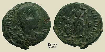 Valentinian I Bronze Centenionalis RIC 26a Thessalonica