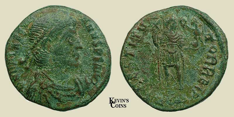 Valentinian I Bronze Centenionalis RIC 17a Thessalonica