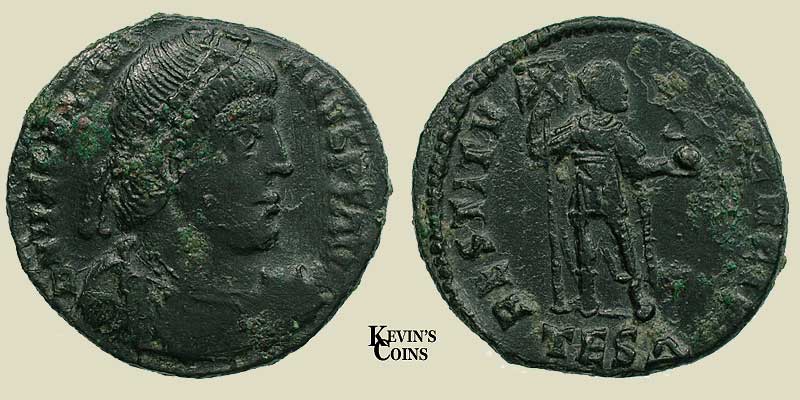 Valentinian I Bronze Centenionalis RIC 17a Thessalonica