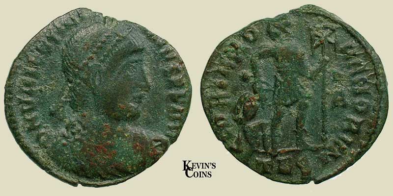 Valentinian I Bronze Centenionalis RIC 26a Thessalonica