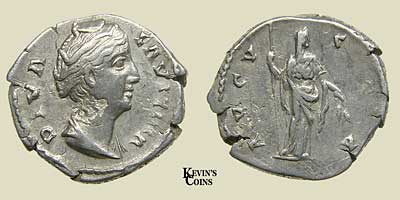 Silver Denarius Struck AD 141-161 Rome RIC 358