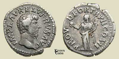 Silver Denarius of Lucius Verus RIC 482