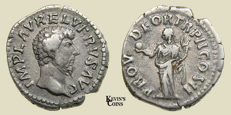 Silver Denarius of Lucius Verus RIC 482