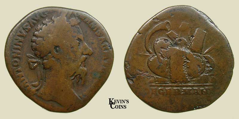 Brass Sestertius Struck Rome RIC 1184