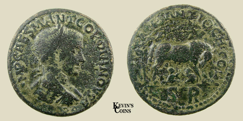 AE34 of Gordian III Pisidia, Antioch