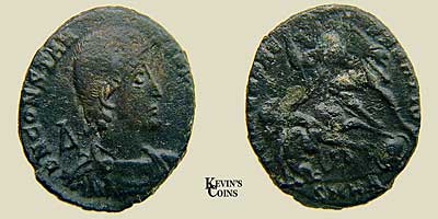 Constantius Gallus Billon Maiorina RIC 87 Heraclea