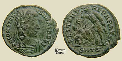 Constantius Gallus Billon Light Maiorina RIC 190 Thessalonica