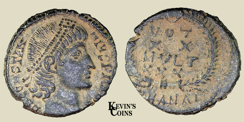 Constantius II Billon Reduced Cententionalis RIC 113 Antioch