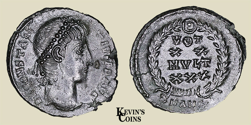 Constantius II Billon Reduced Cententionalis RIC 113 Antioch