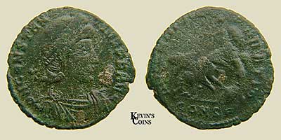 Constantius II Bronze Reduced Maiorina RIC 121 Constantinople