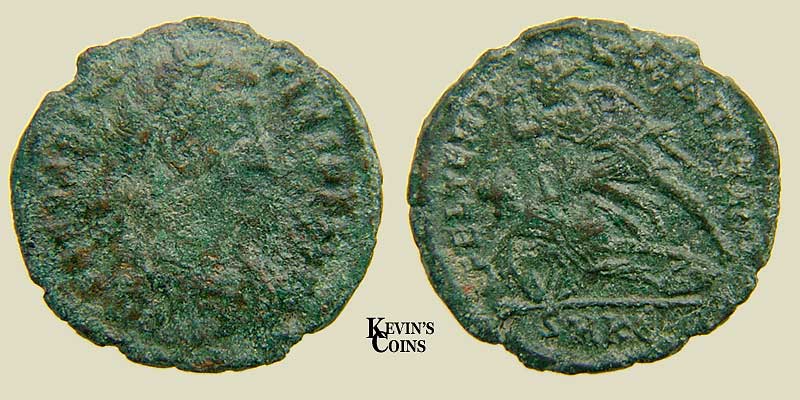 Constantius II Bronze Reduced Maiorina RIC 110 Cyzicus (2)