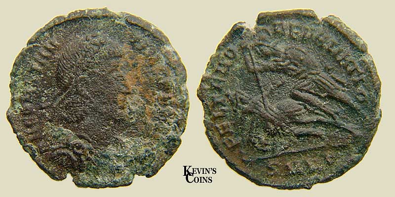 Constantius II Bronze Reduced Maiorina RIC 110 Cyzicus