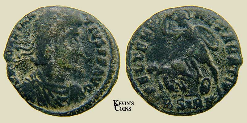 Constantius II Bronze Reduced Maiorina RIC 48 Sirmium