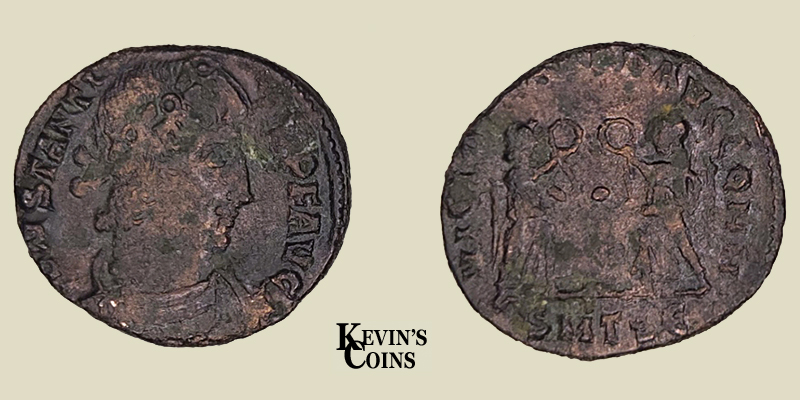 Constantius II Billon Reduced Centenionalis RIC 99 Thessalonica