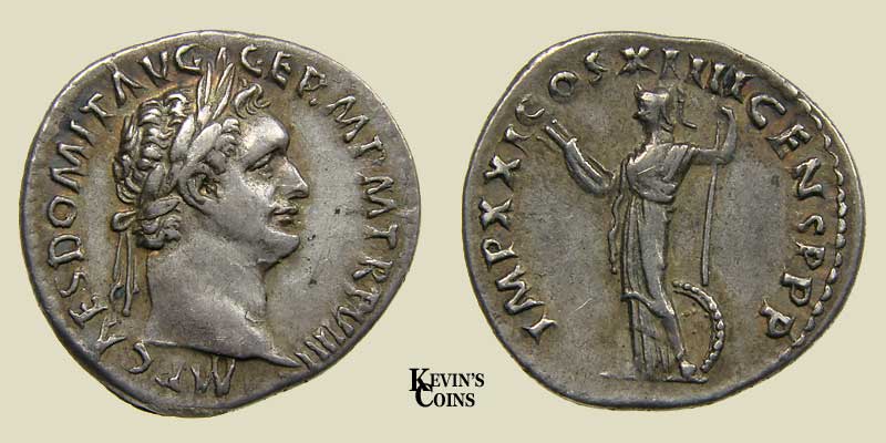 Silver Denarius as Augustus, Rome RIC 145