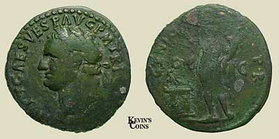 Copper As Struck A.D. 80-81 Rome RIC 127