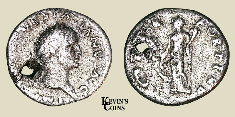 Silver Denarius of Vespasian RIC 4 