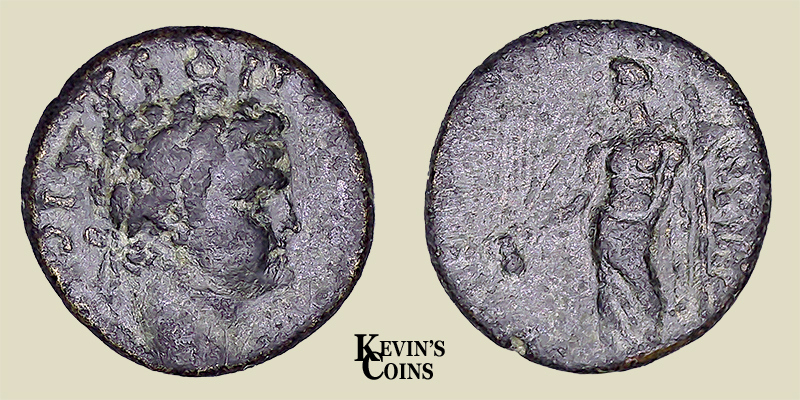 AE17 Domitian Aeolis, Temnus AD 81-96