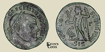 Billon Follis of Licinius I RIC 8 Siscia