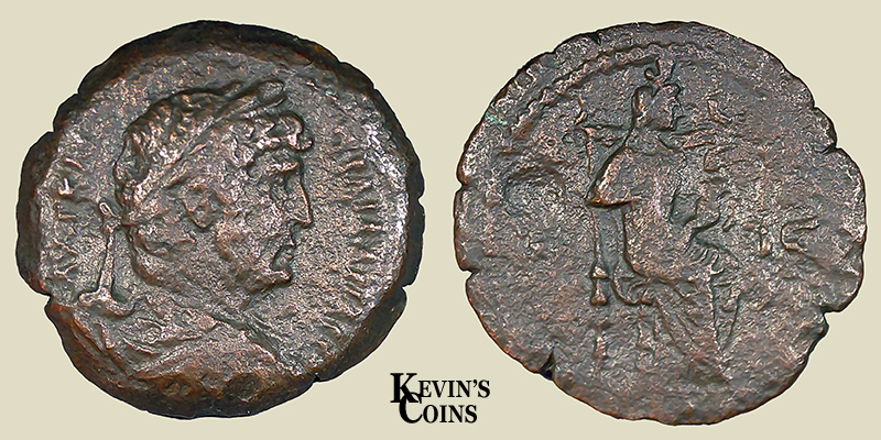 Bronze Diobol of Hadrian AD 131-132